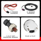 Parts Included with Classic Series Oil Pressure Gauge