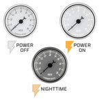 Classic White Series Volt Gauge Backlighting