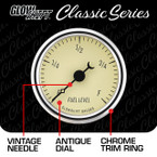 Classic Antique White Series Fuel Level Gauge Features