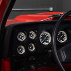 Classic Black Series 6 Gauge Custom Dashboard Set Installed to a Chevy C10