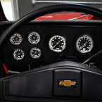 Classic Black Series Cluster Dashboard Panel Gauge Package for 1973-1987 Chevrolet C10 - Straight View