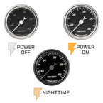 Classic Black Series Transmission Temperature Gauge Backlighting