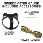 Included Accessories with 3-3/8" Speedometer Gauge
