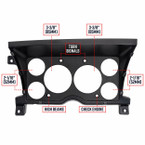 6 Gauge Cluster Dashboard Gauge Pod Compatible with 86-93 Chevy S10 Fits (2) 3-3/8" Speedometer & Tachometer Gauges and (4) 2-1/16" Gauges