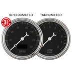 Included 3-3/8" In-Dash Speedometer & Tachometer Gauges