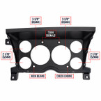 6 Gauge Cluster Dashboard Gauge Pod Compatible with 92 GMC Sonoma GT Fits (2) 3-3/8" Speedometer & Tachometer Gauges and (4) 2-1/16" Gauges
