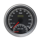 1996-2003 Harley-Davidson FXST / FLST / FXDWG / FLHR Compatible Rogue Full-Sweep 120 MPH Speedometer & 8,000 RPM Tachometer Motorcycle Gauge