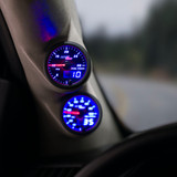 Black & Blue MaxTow 30 PSI Fuel Pressure Gauge Installed