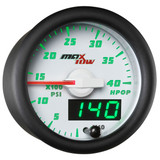 White & Green MaxTow High Pressure Oil Pressure HPOP Gauge