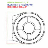 Oil Filter Sandwich Adapter Measurements