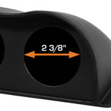 Universal Triple Gauge 60mm Dashboard Pod with Dome Lip Dimensions