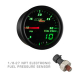 Black & Green MaxTow 30 PSI Fuel Pressure Gauge with 1/8-27 NPT Electronic Pressure Sensor