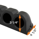 Universal Quad Gauge Console Dashboard Pod Dimensions