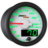 White & Green MaxTow 200 PSI Air Pressure Gauge