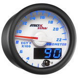 White & Blue MaxTow 2200° F Exhaust Gas Temperature Gauge