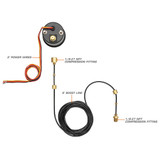 White 7 Color Series 100 Boost Gauge Wiring & Parts Schematic