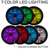 White 7 Color LED Lighting