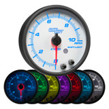 White 7 Color 3-3/4" In-Dash Tachometer Gauge