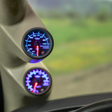 Tinted 7 Color 100 PSI Exhaust Pressure Gauge