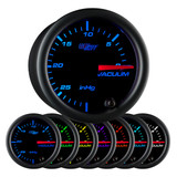 Black 7 Color Vacuum Gauge