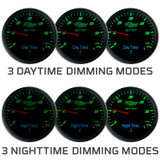 3 Daytime & 3 Nighttime Dimming Modes