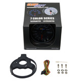 GlowShift Tinted 7 Color 3 3/4" In Dash KM Speedometer Gauge Unboxed