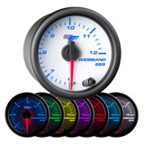 White 7 Color Analog E85 Wideband Air/Fuel Ratio Gauge