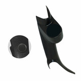 2000-2006 Chevrolet Silverado Duramax 3in1 60mm Black Gauge Pod with A-Pillar Speaker Cut Out