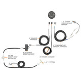 10 Color Digital Dual Boost/Vacuum & Temperature Gauge Parts & Wiring Schematic