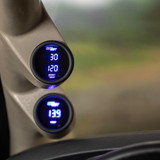 10 Color Digital Dual Boost/Vacuum & Temperature Gauge Installed