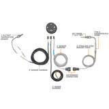 10 Color Digital Dual Pyrometer EGT & Temperature Gauge Wiring & Sensor Schematic 