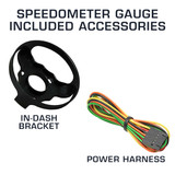 Included Accessories with 3-3/4" Speedometer Gauge