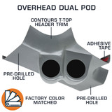 Dual Overhead Gauge Pod for 1978-1988 Chevrolet Monte Carlo T-Top