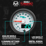 MaxTow Match 3rd Gen Cummins 60 PSI Boost Gauge Features