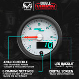 MaxTow Match 3rd Gen Cummins 30 PSI Fuel Pressure Gauge Features