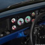 GlowShift 7 Color Series Gauges Installed to 6 Gauge Cluster Dashboard Panel for 1973-1979 Ford F-100 F-150