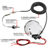 Classic Series Temperature Gauge Parts & Wiring Schematic