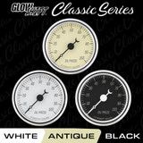 Select Classic Black, White or Antique White Gauges