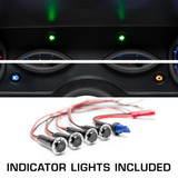 Includes Turn Signals, Check Engine & High Beams LED Indicators