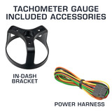 Included Accessories with 3-3/8" Tachometer Gauge