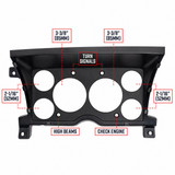 6 Gauge Cluster Dashboard Gauge Pod Compatible with 86-94 GMC S15 Jimmy Fits (2) 3-3/8" Speedometer & Tachometer Gauges and (4) 2-1/16" Gauges