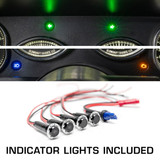Includes Turn Signals, Check Engine & High Beams LED Indicators
