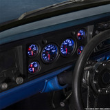 GlowShift 7 Color Series Gauges Installed to 6 Gauge Cluster Dashboard Panel for 1978-1979 Ford Bronco