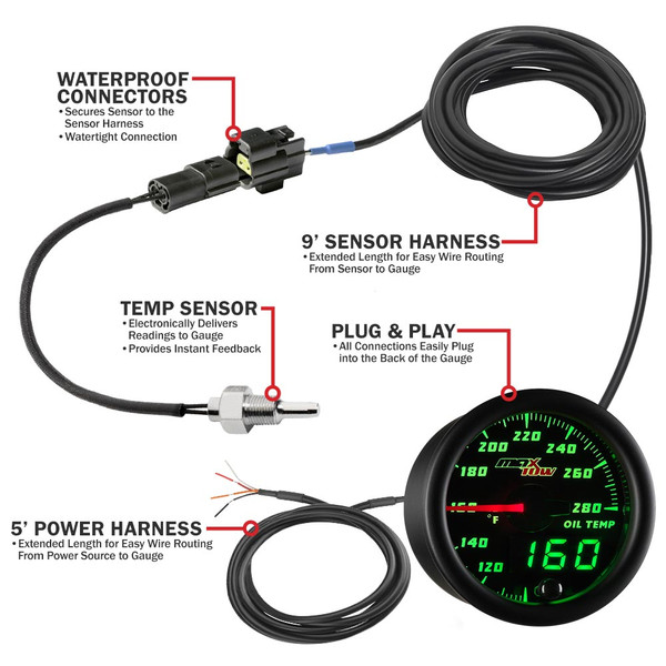 MaxTow Temperature Wiring & Parts Schematic