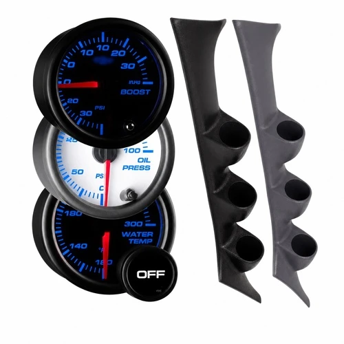 1995-1999 Mitsubishi Eclipse Custom 7 Color Gauge Package Gallery