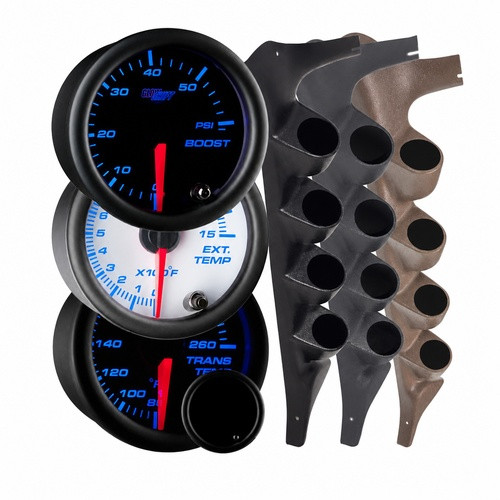 1992-1997 Ford F-Series Truck Quad Custom 7 Color Gauge Package Thumb