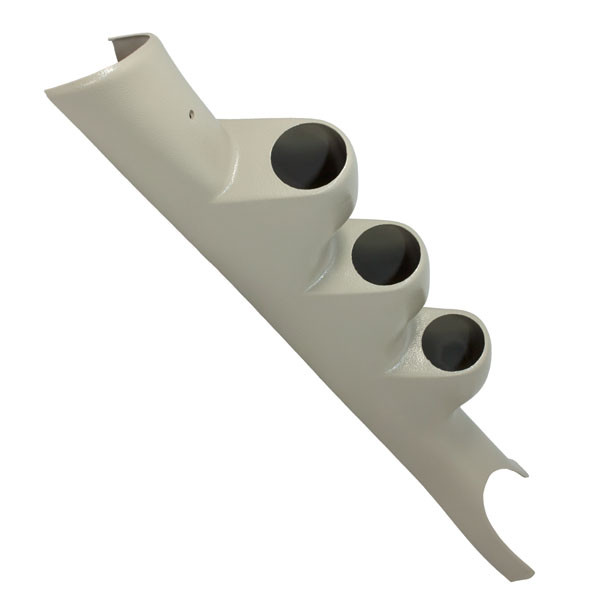 GlowShift T7 Gauge Set & Pillar Pod For 98-02 Dodge Ram Cummins - Boost, EGT, Fuel Pressure - 52mm 3-Gauge Kit