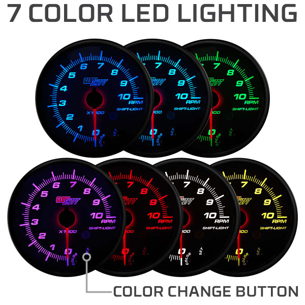 White 7 Color LED Lighting