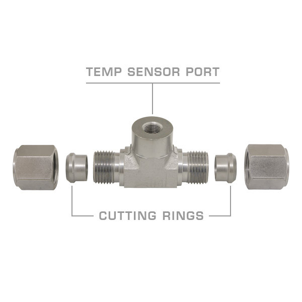 Dodge Ram Cummins Transmission Line T-Fitting Adapter Exploded View