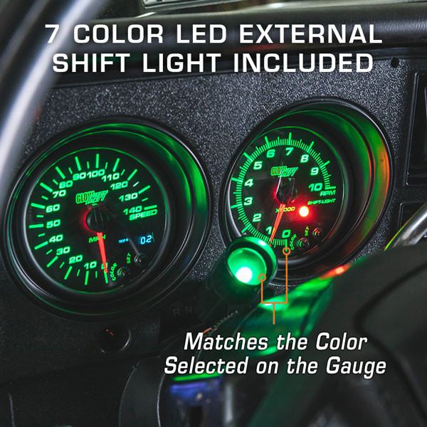 7 Color External Shift Light Included